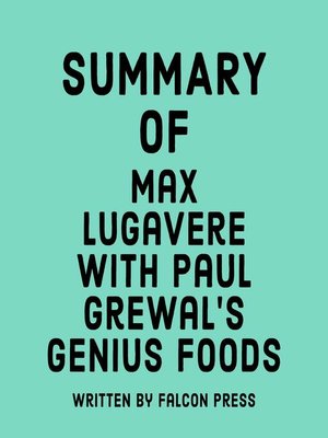 cover image of Summary of Max Lugavere with Paul Grewal's Genius Foods